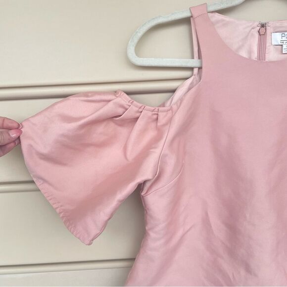 PS The Label Pink Cold Shoulder Structured Cotton Blend Top Small - Picture 2 of 8
